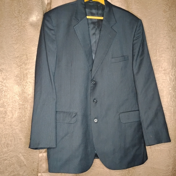 Elegant Men's Dark Blazer - Picture 2 of 16